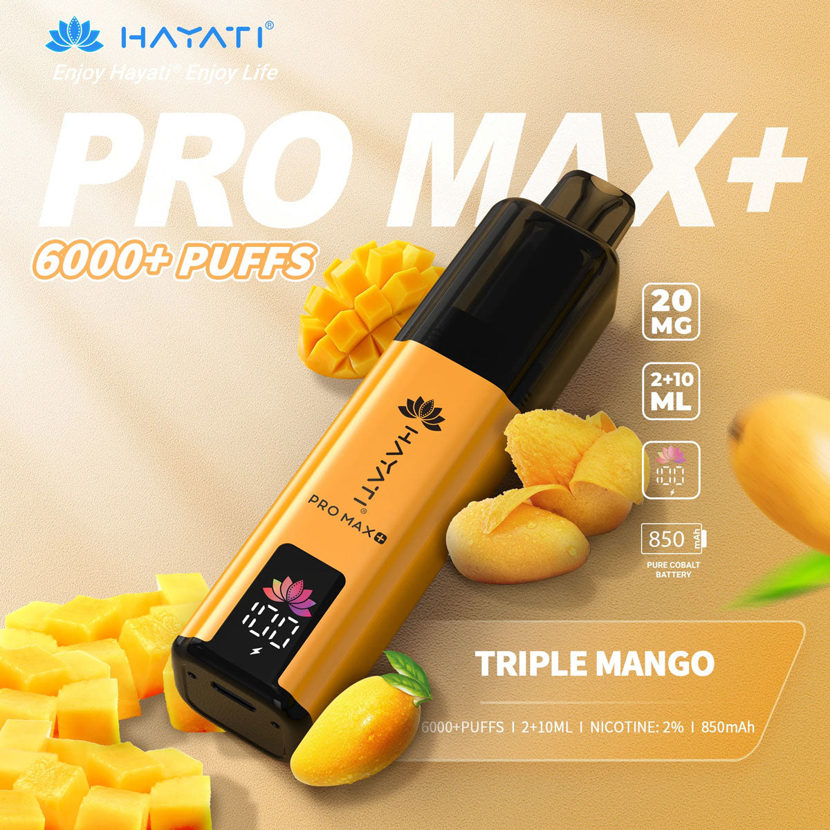 Hayati Pro Max+ 6000 Puffs Vape Kit