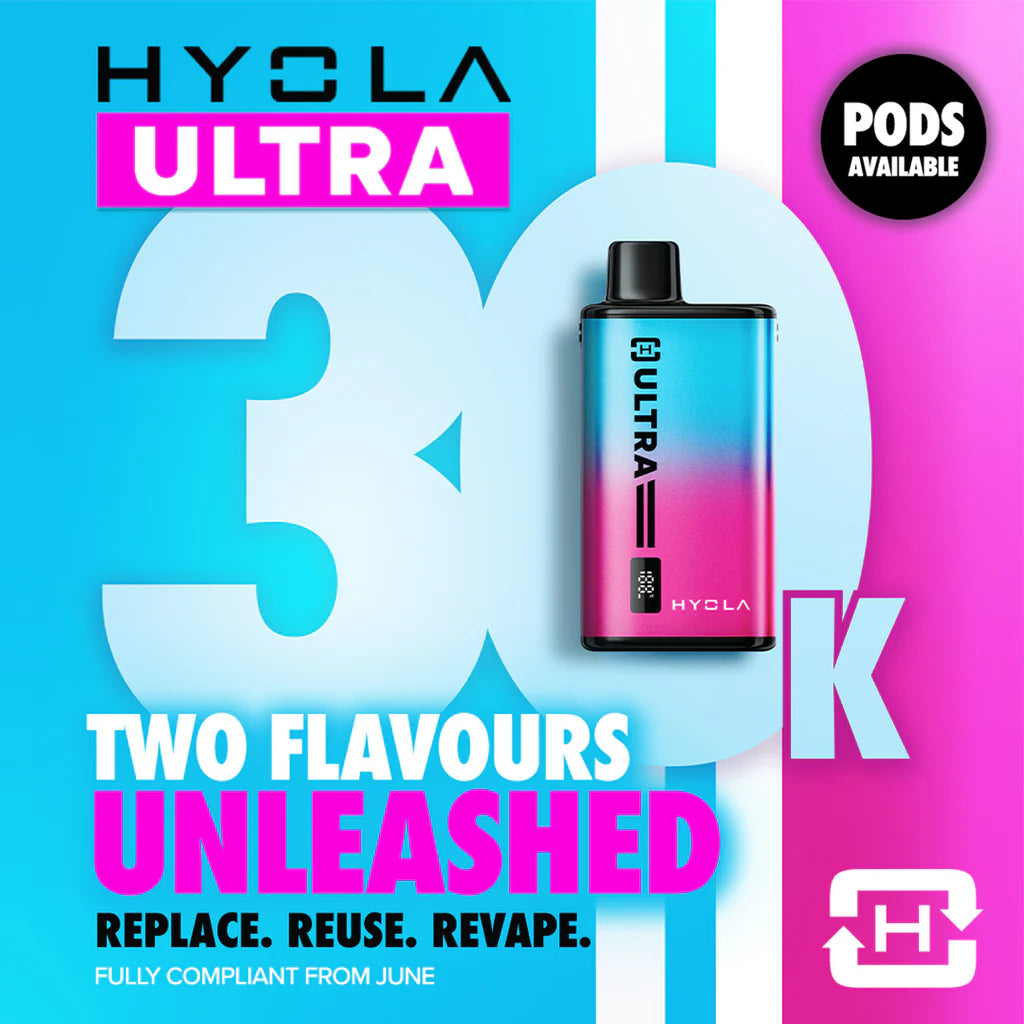 Hyola Ultra 30k Puffs Prefilled Vape Kit 20MG