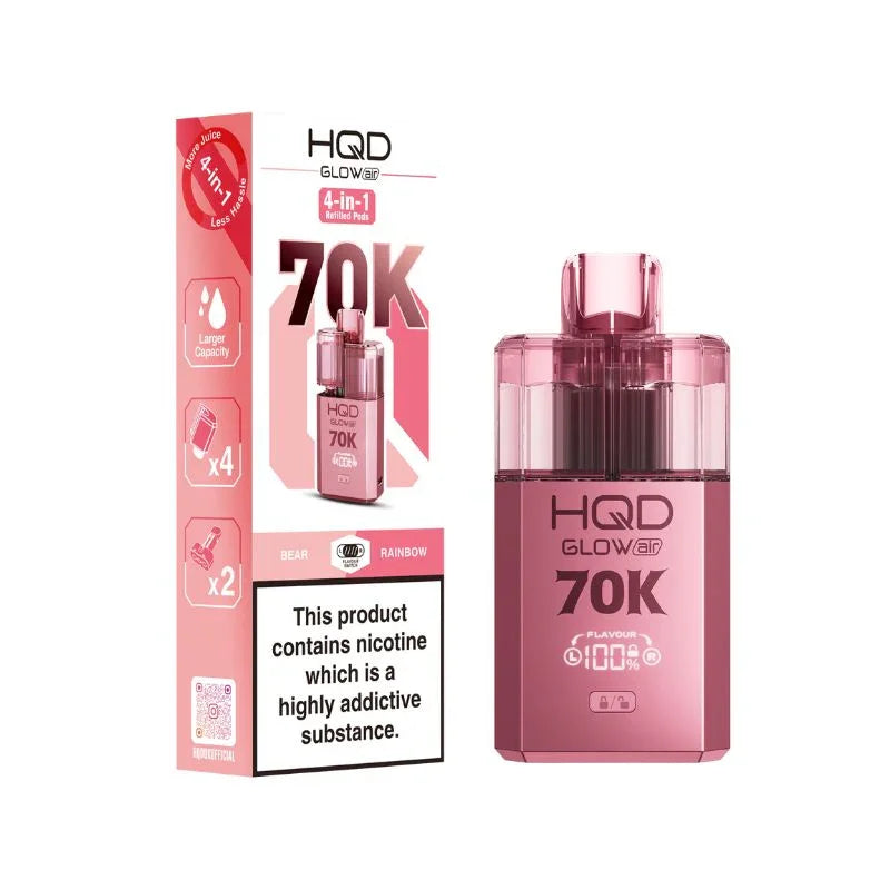 HQD Glow Air 70K Prefilled Vape Kit