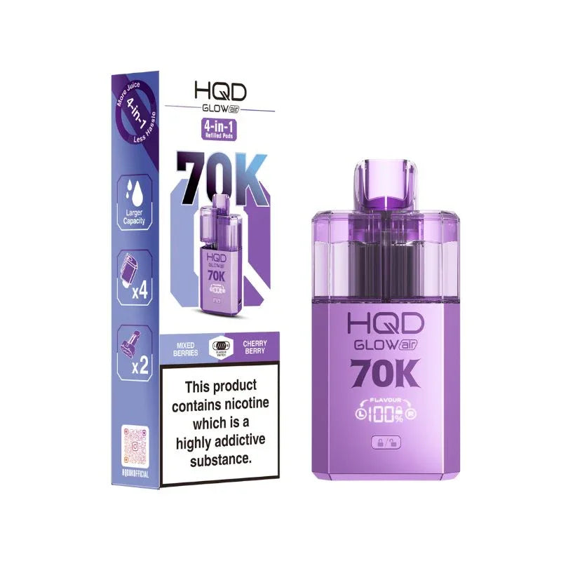 HQD Glow Air 70K Prefilled Vape Kit