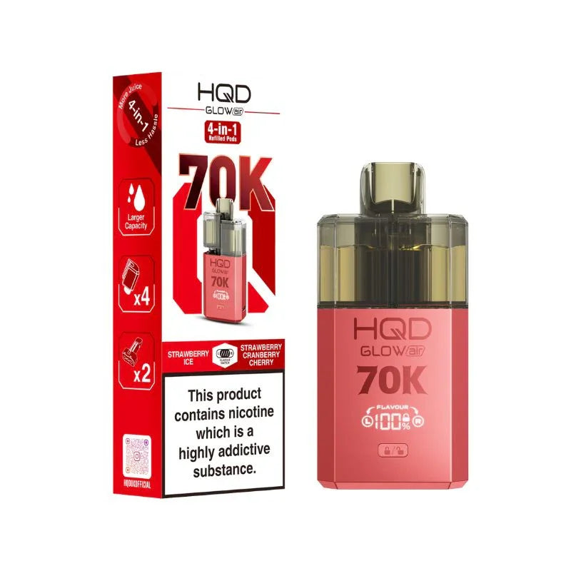 HQD Glow Air 70K Prefilled Vape Kit