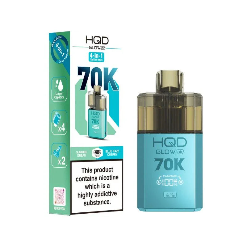 HQD Glow Air 70K Prefilled Vape Kit