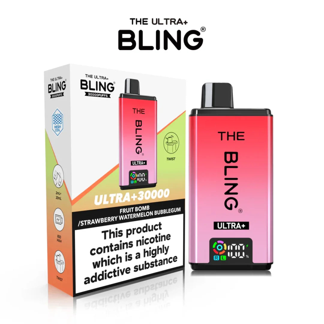 The Bling Ultra Plus 30000+ Puffs Prefilled Vape